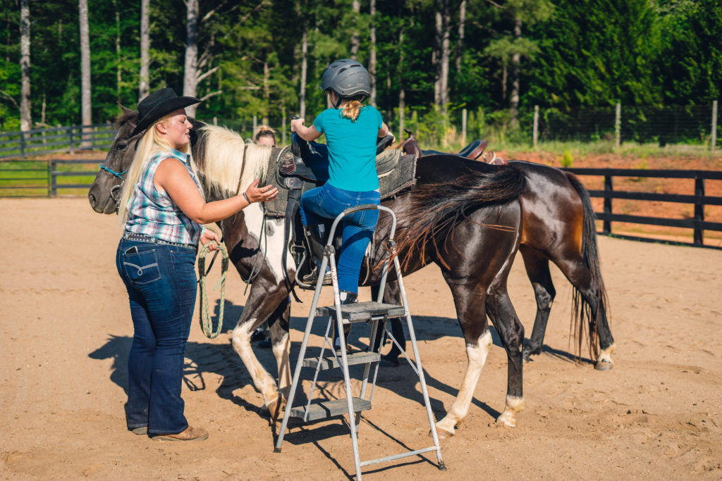 Callidora Ranch offers lessons for theraputic horseback riding in Atlanta.